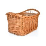 Cesta intrecciata per legna