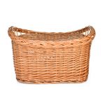 Cesta intrecciata per legna - immagine 2